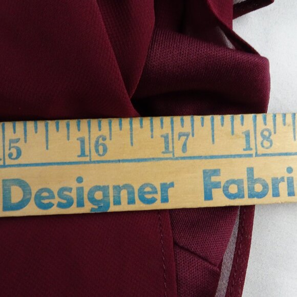 Reverie Women Long Burgundy Formal Dress Size 10 - Picture 7 of 8